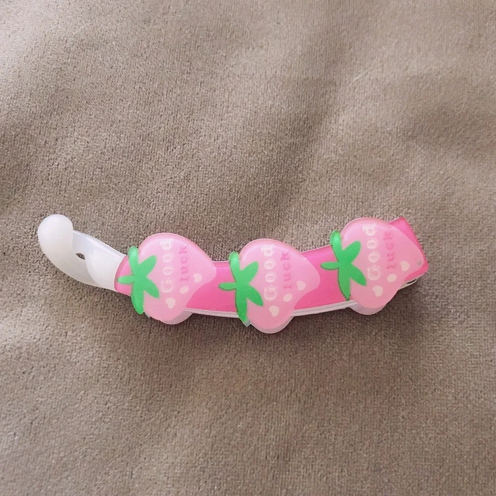 Strawberry Good Luck Hair Clip
